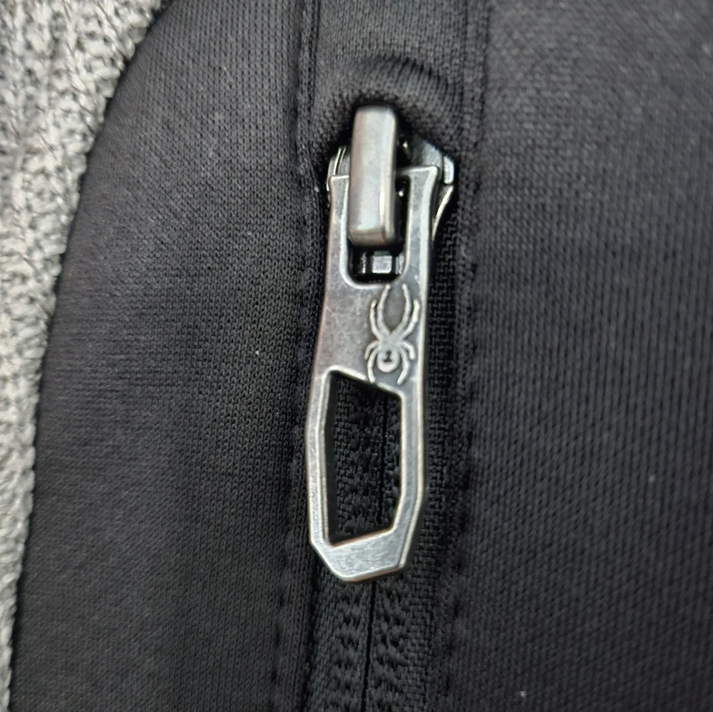 Spyder Men’s Full Zip Performance Jacket Gray Black NWT - XXL & L - Picture 16 of 16